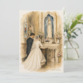Vintage Lourdes Marianische Braut devotion katholi (Stehend Vorderseite)