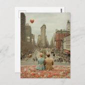 Vintage Love in New York Postkarte (Vorne/Hinten)