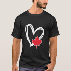 Vintage Love Kanada Pride, Herz Ahornblatt T-Shirt