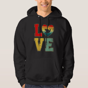 Vintage Love Schnecke Retro 70er 80er Herz Farm Ti Hoodie
