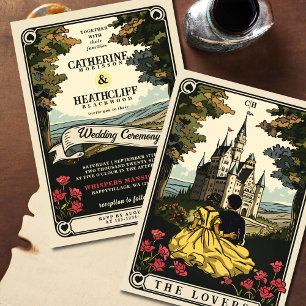 Vintage Love   Tarot Hochzeits-Einladung Einladung