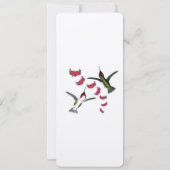 Vintage Lovebird Hummingbird Wedding Einladung (Rückseite)