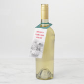 Vintage Lovebirds Flaschenhanger Tag Flaschenanhänger (Angewinkelt)