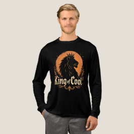 Vintage Löwe King Of Cool Kronen-Grafik Tri-Blend Shirt
