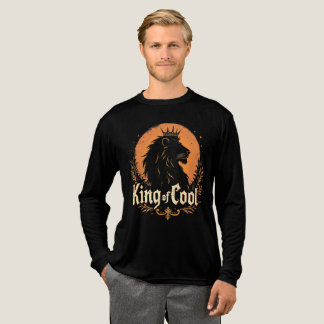 Vintage Löwe King Of Cool Kronen-Grafik Tri-Blend Shirt