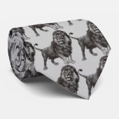 Vintage Löwe-Krawatte Krawatte (Gerollt)