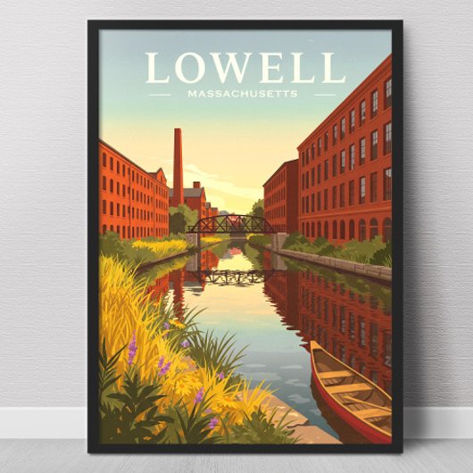 Vintage Lowell Massachusetts Poster