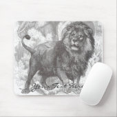 Vintage-Löwen-Mauspad Mousepad (Mit Mouse)