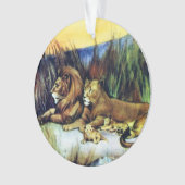 Vintage Löwen Ornament (Vorderseite)