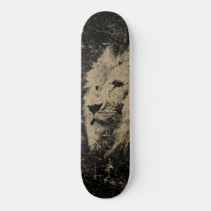 Vintage Löwenkopf mit Gebrauchsspuren Skateboard
