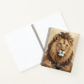 Vintage Löwenmalerei Notizblock (Innenseite)