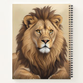 Vintage Löwenmalerei Notizblock (Rückseite)