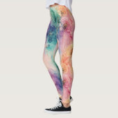 Vintage-Löwenzahn-Abstraktmuster (5) Leggings (Links)