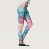 Vintage Löwenzahn-Abstraktmuster (6) Leggings (Rechts)