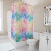 Vintage-Löwenzahn-Abstraktmuster (7) Duschvorhang (Beispiel)