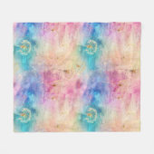 Vintage-Löwenzahn-Abstraktmuster (7) Fleecedecke (Vorderseite (Horizontal))