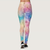 Vintage-Löwenzahn-Abstraktmuster (7) Leggings (Rückseite)
