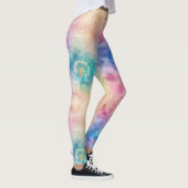 Vintage-Löwenzahn-Abstraktmuster (7) Leggings (Rechts)