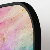 Vintage-Löwenzahn-Abstraktmuster (7) Pickleball Schläger (Linke Seite)