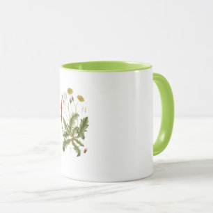 Vintage-Löwenzahn-Illustration Tasse