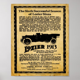 Vintage Lozier Automobile Print Poster