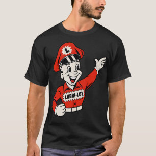 Vintage Lubri-Loy Maskottchen-T-Shirt – Retro Öl & T-Shirt