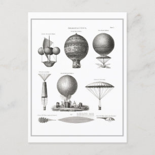 Vintage Luft- und Luftflieger Postkarte