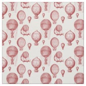Vintage Luftballons in Maroon Stoff (Muster)