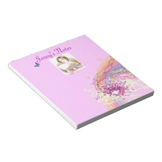 Vintage Lüfterladine - Kleiner Notepad Notizblock (angewinkelt)