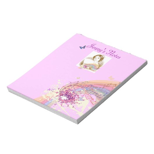 Vintage Lüfterladine - Kleiner Notepad Notizblock (Rotiert)