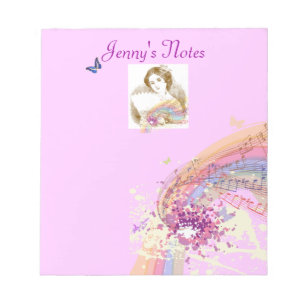 Vintage Lüfterladine - Kleiner Notepad Notizblock