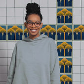 Vintage Lüftermotif-Keramik Fliese