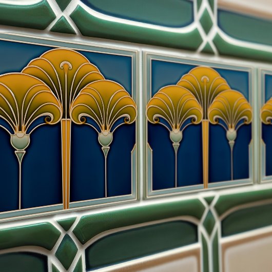 Vintage Lüftermotif-Keramik Fliese