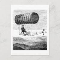 Vintage Luftfahrt / Ballon Blimp starr