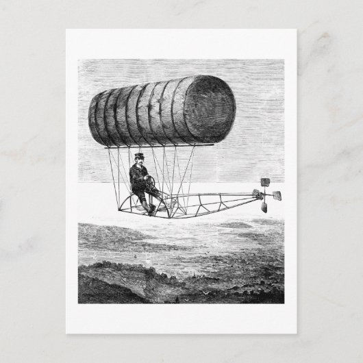 Vintage Luftfahrt / Ballon Blimp starr Postkarte (Vorderseite)
