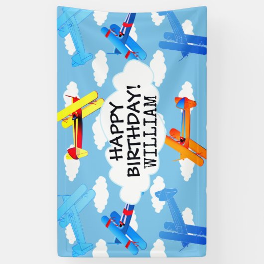 Vintage Luftfahrt Banner (Vertikal)