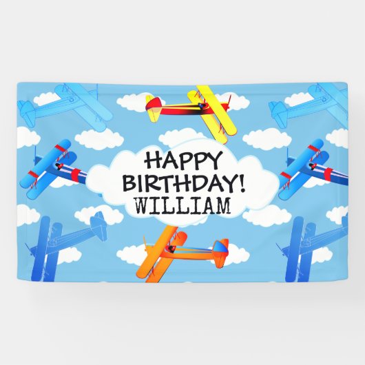 Vintage Luftfahrt Banner (Horizontal)