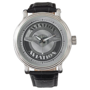 Vintage Luftfahrt-Kunst Armbanduhr
