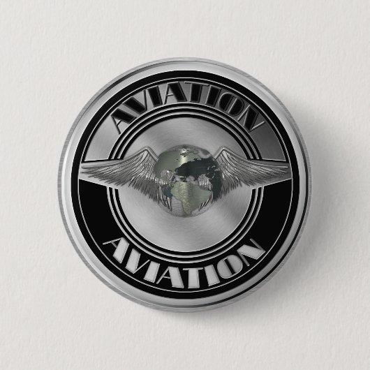 Vintage Luftfahrt-Kunst Button (Vorderseite)