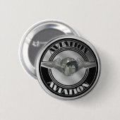 Vintage Luftfahrt-Kunst Button (Vorne & Hinten)