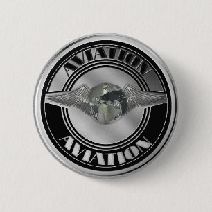 Vintage Luftfahrt-Kunst Button