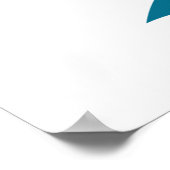 Vintage Luftfahrt-Logo "Luftfahrt" für Flugreisen Poster (Ecke)