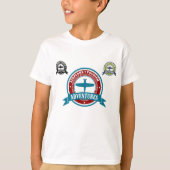 Vintage Luftfahrt-Logo "Luftfahrt" für Flugreisen T-Shirt (Vorderseite)