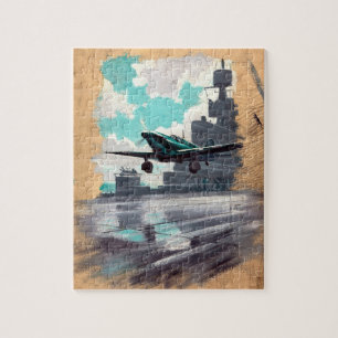 Vintage Luftfahrtkunst Puzzle