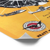 Vintage Luftfahrtzeitschrift für das Flugzeug Kuns Poster (Ecke)