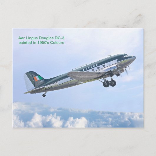 Vintage Luftfahrzeuge für Postkarten (Vorderseite)