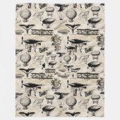 Vintage Luftfahrzeugkennung913 Fleecedecke (Vorderseite)