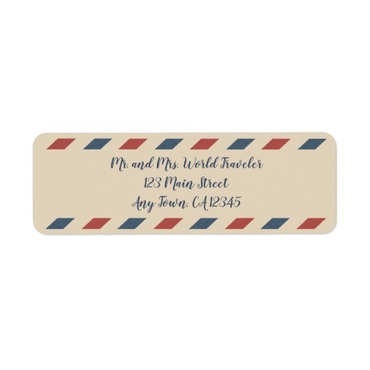 Vintage Luftfrachtstreifen, Reisebranche (Vorne)