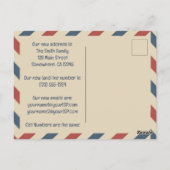 Vintage Luftfrachtstreifen, Reisebranche Postkarte (Rückseite)