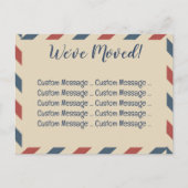 Vintage Luftfrachtstreifen, Reisebranche Postkarte (Vorderseite)